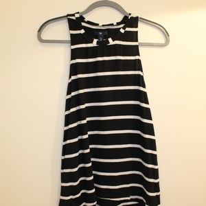 Black & White Striped Gap Tank Top